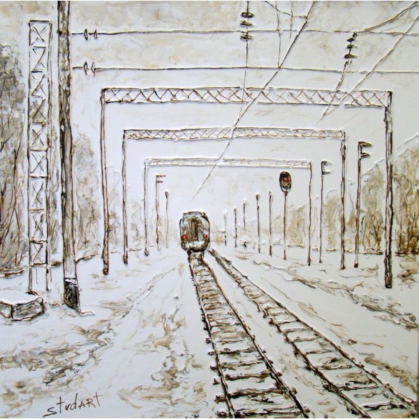 "Остановка в пути" , холст, масло, 50 х 50 см, 2009 г.